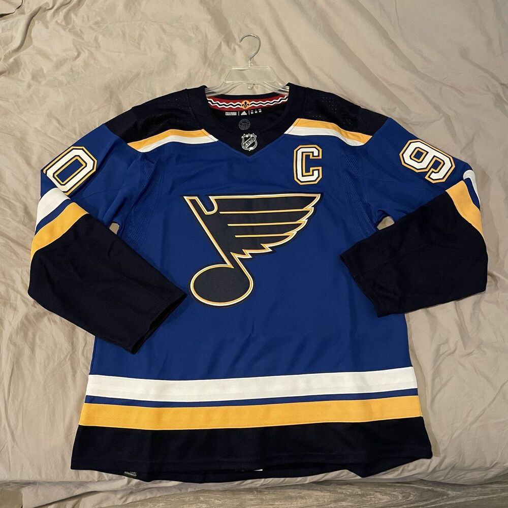 Adidas St. Louis Blues Ryan O'Reilly Home Jersey Captain Patch Mens Size 52 NEW